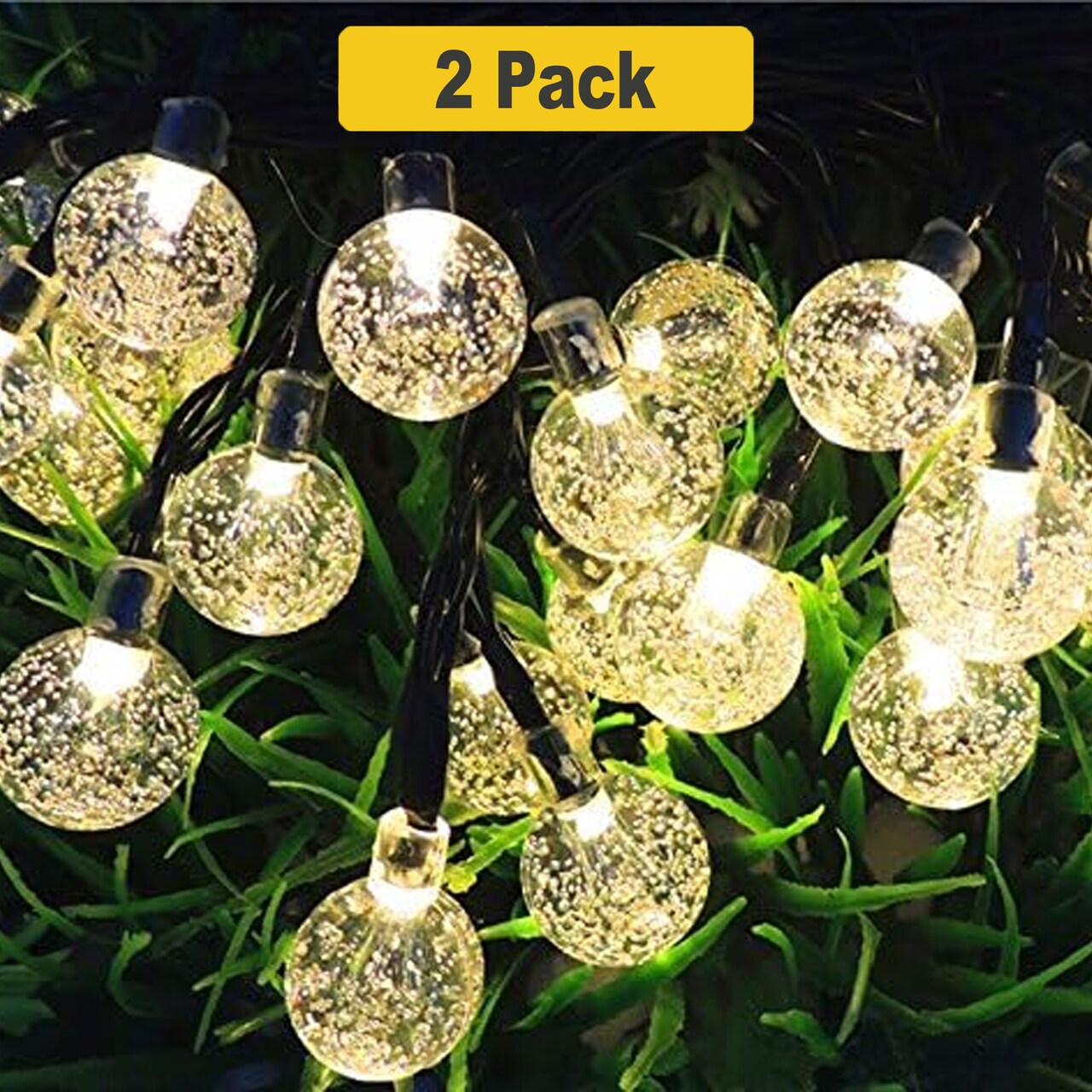 Energy Efficient 30 LED Solar Bubble Lights for Patios and Yards